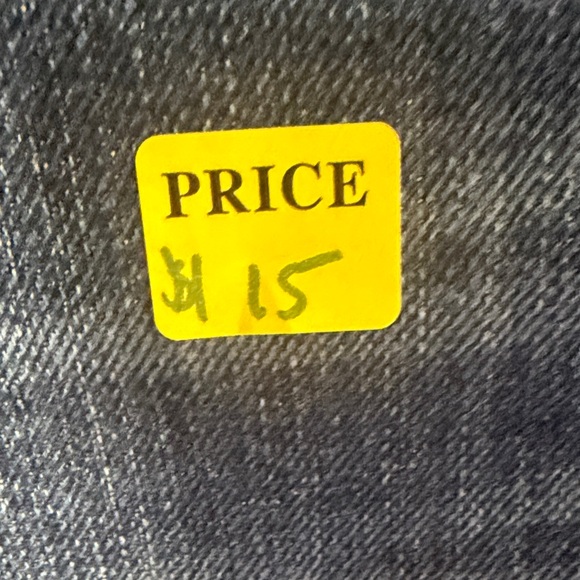 Levi's Dark Blue Frayed Jean Shorts - Picture 2 of 5